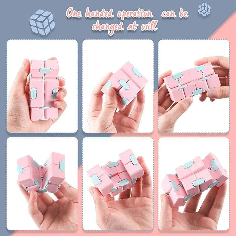 NEW Puzzle Cube Durable Exquisite Decompression Toy Infinity Magic Cube For Adults Kids Fidget Toys Antistress Anxiety Desk Toy