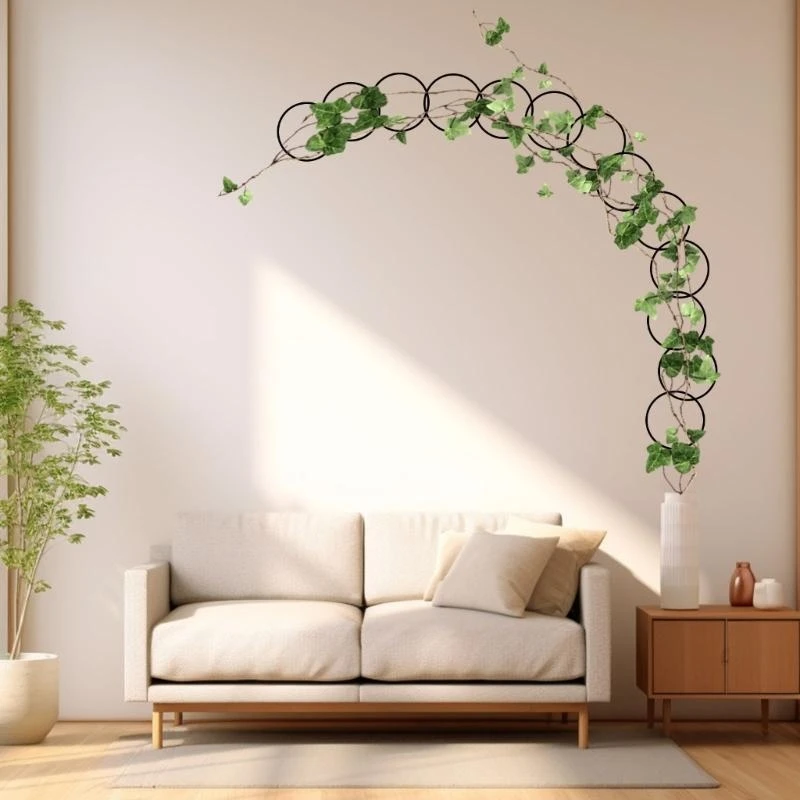 18Pcs Metal Plant Support Trellis Set for Pothos Vine Bougainvillea Growth