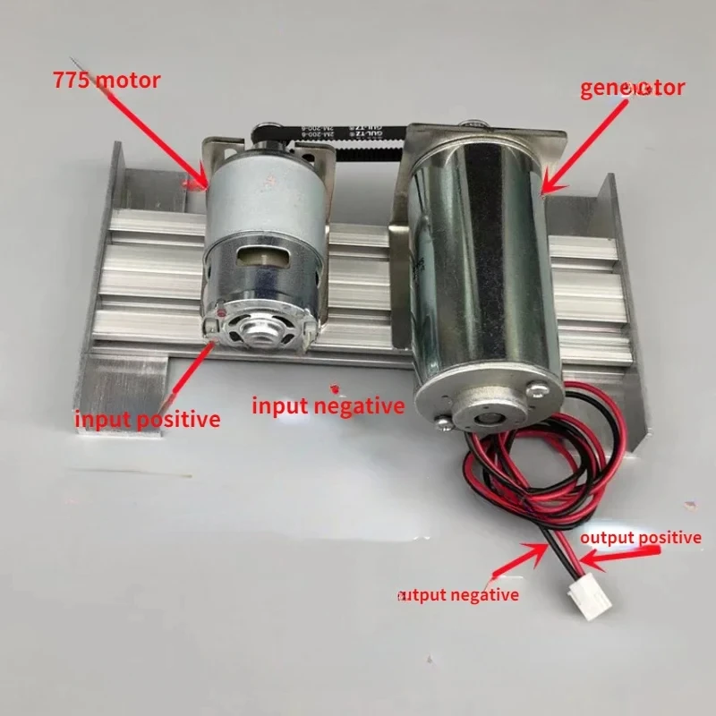 220 V DC Hoogspanning DC Borstelloze Set Dubbele Lager Mute Motor Miniatuur DIY Oplaadbare Generator 775