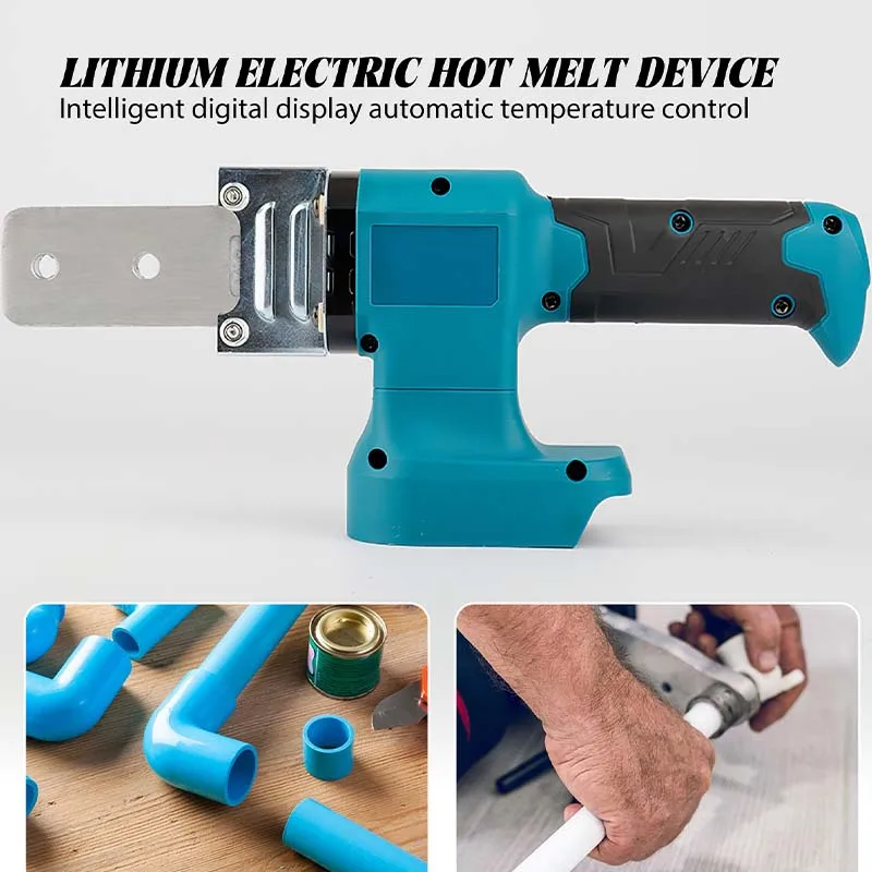 ماكينة لحام الأنابيب الكهربائية اللاسلكي فوزر PPR/PB/PE سبيكة لحام أنبوب بلاستيكي PP التدفئة تذوب الساخن صالح مع بطاريتين #6