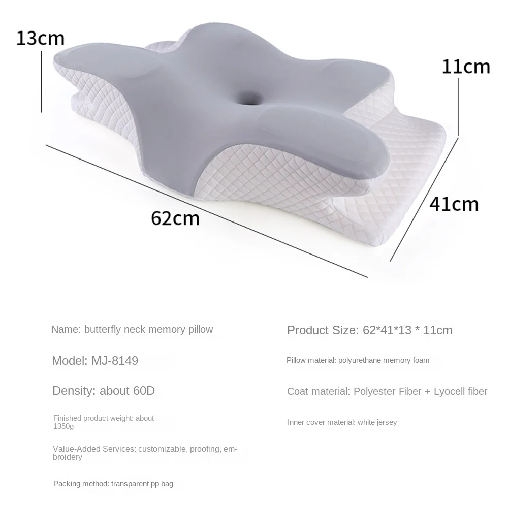 Alien Contour Memory Foam Pillow for Sleeping Slow Rebound Orthopedic Pillow for Neck Pain Soft Relax Cervical Neck Stretcher 이불