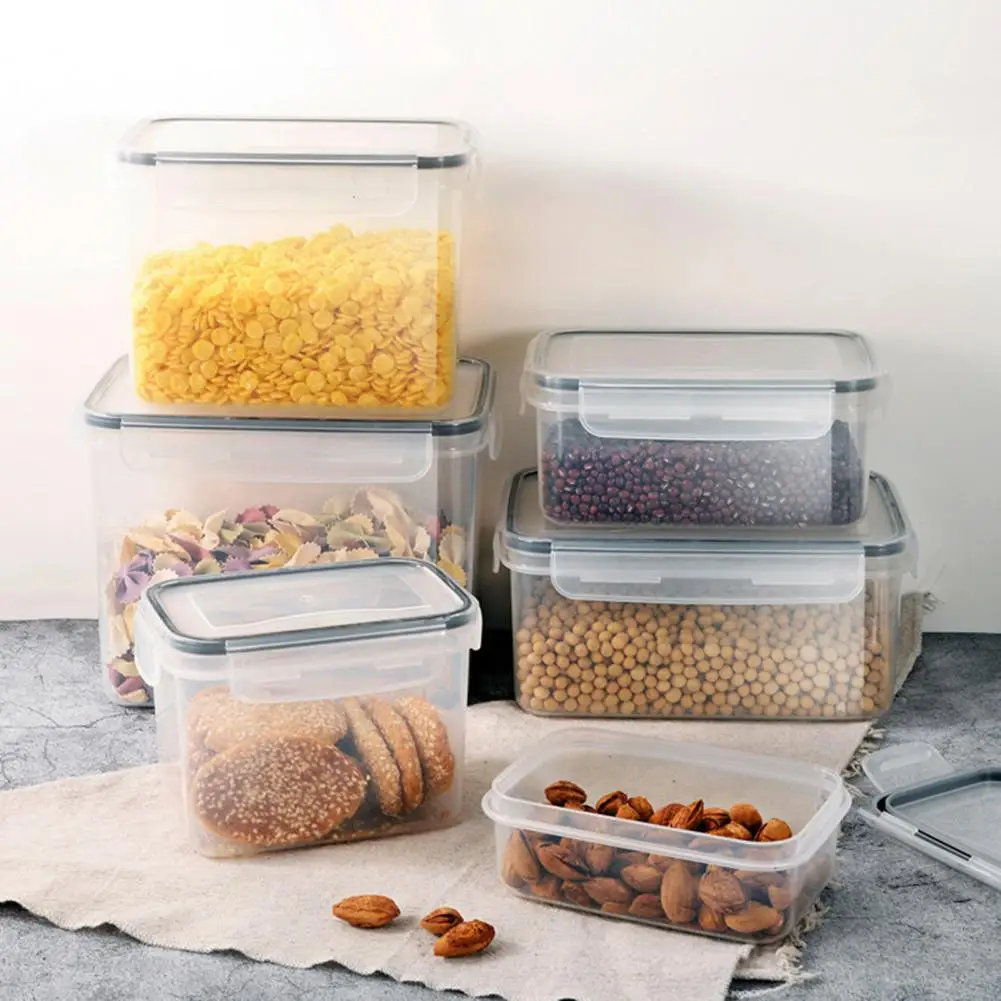 

Kitchen Storage Containers Dry Food Storage Containers Capacity Airtight Food Storage Box Multi-functional Container for Kitchen