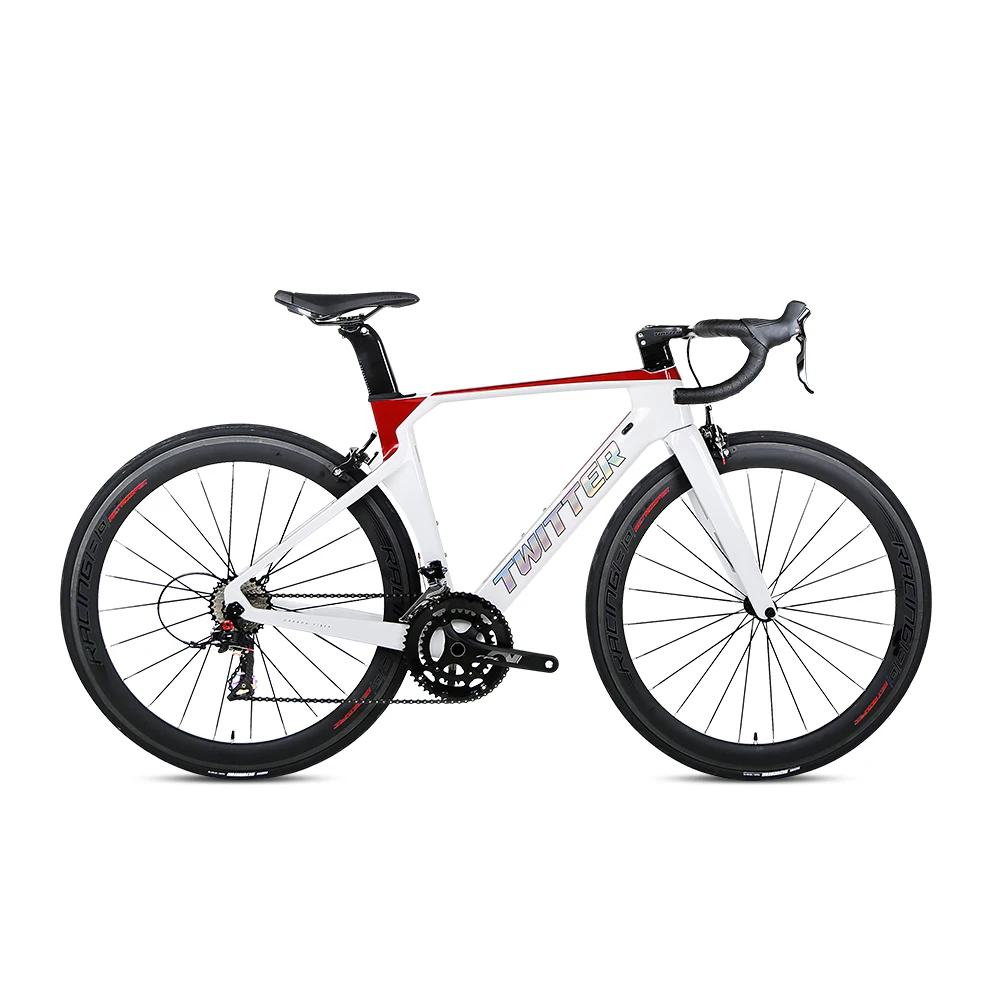 Hot Selling 700C Carbon Fiber Rim Road Bike with Carbon Wheel RIVAL 22S Racing Carbon Bike for Adult