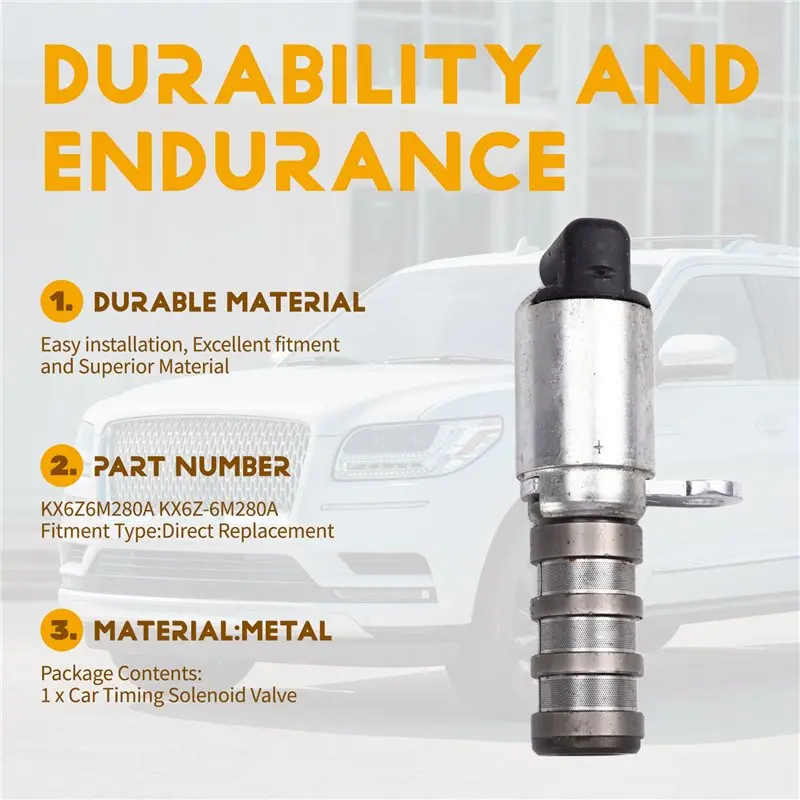 ABGR-KX6Z6M280A KX6Z-6M280A توقيت الصمام المتغير لمحرك فورد الملف اللولبي توقيت صمام الملف اللولبي (صمام VVT #2