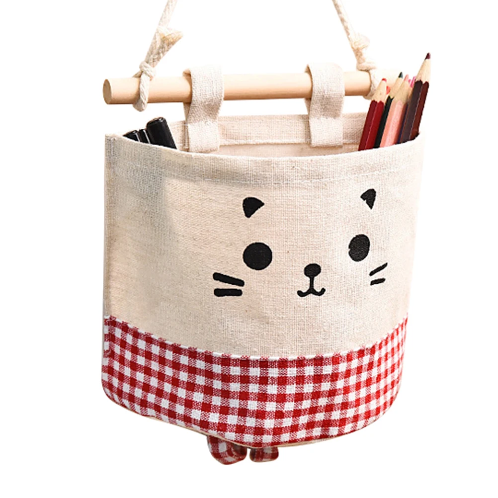 

Retro Style Waterproof Fabric Wardrobe Storage Bag Organizer Bath Toy Holder Decoration Bin Storage Solution