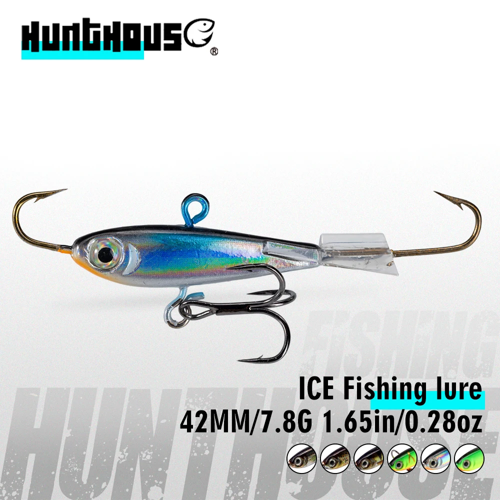 

Hunthouse Winter Ice Fishing Lure Metal Jig Hard Bait 42mm/7.8g VIB 3D Printing Slow Sinking Jigging Balancer Bass Tackle LW82