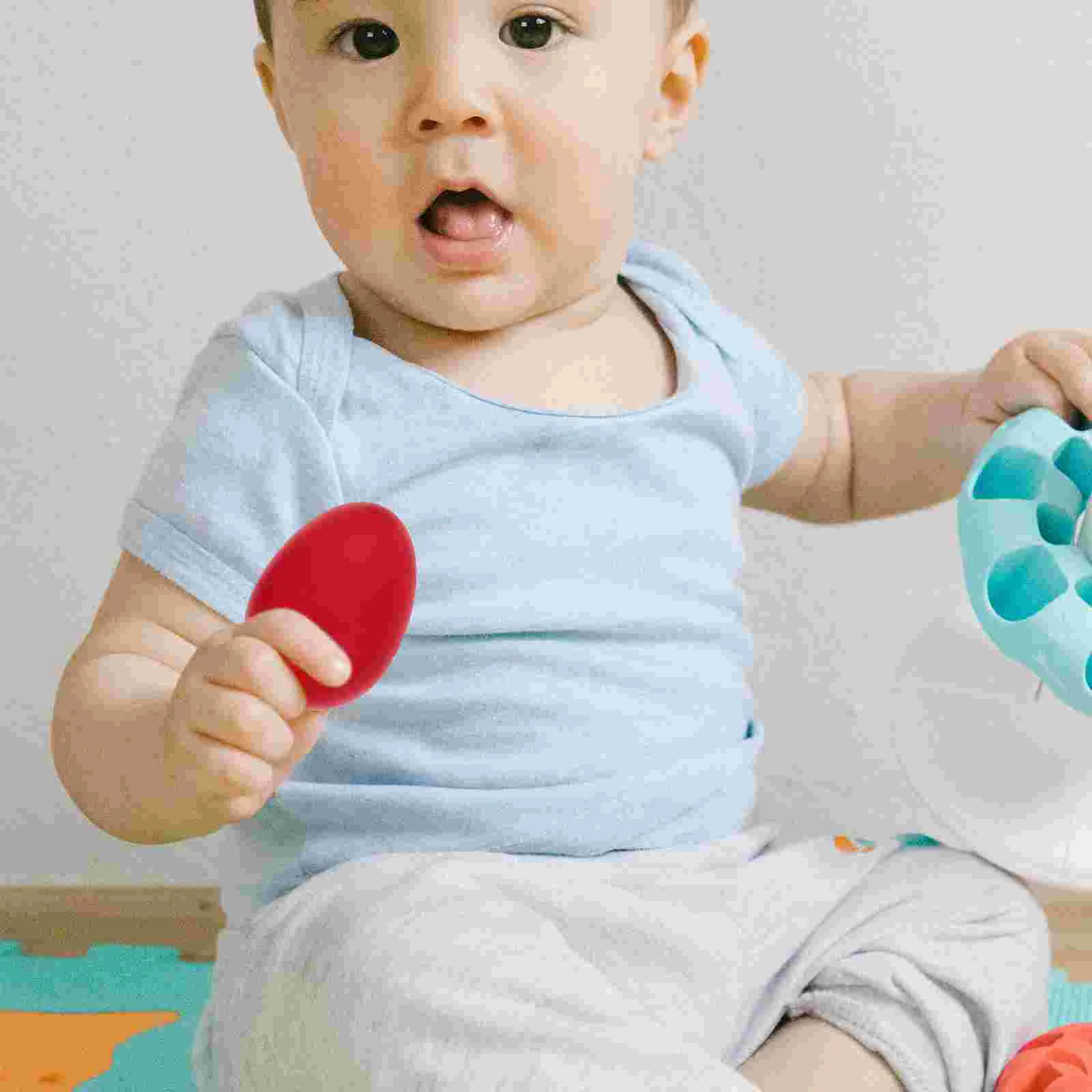 4 Colors Egg Shaker Maracas Child Shakers Musical Instruments for Babies Percussion