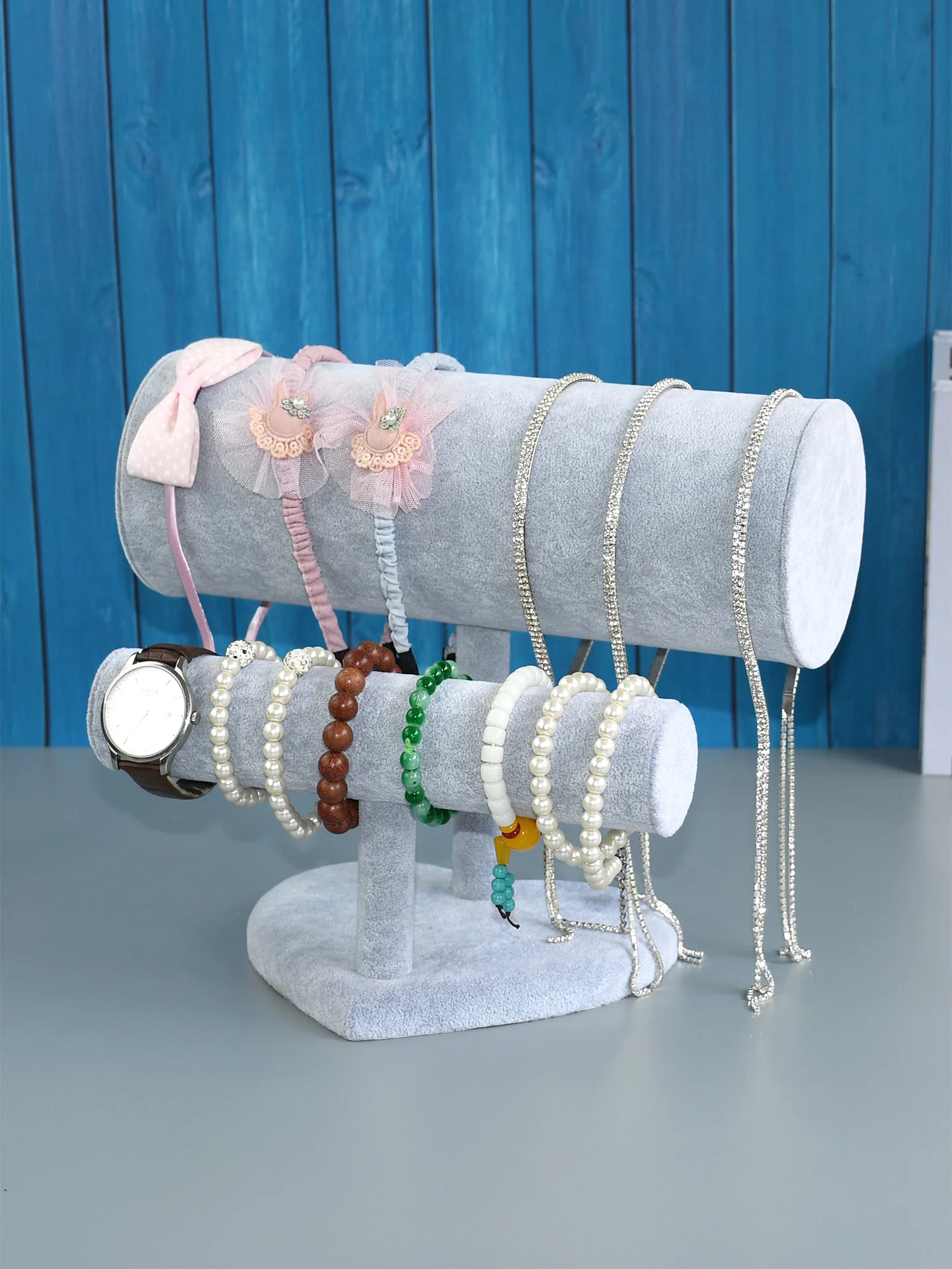 

Velvet Hairband Holder Jewelry Display Stand Bracelet Earring Organizer Storage Ra Faion Accories Presentation Braet