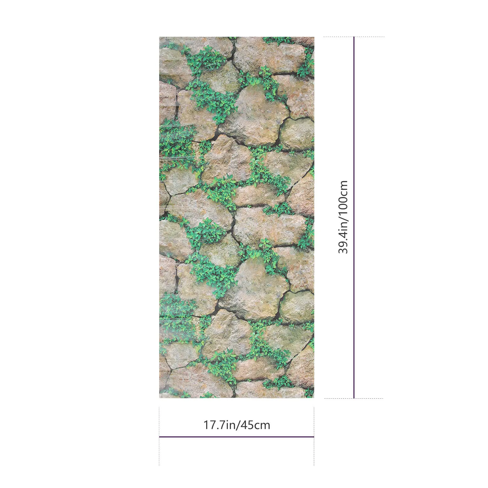 Reptile Tank Rocks Pattern Wallpaper Thickened Self-Adhesive Background Sticker Terrarium Decal Pet Box Wall Decor Reptile Case - view 4