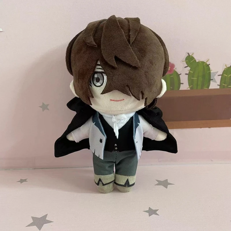 Anime Edgar Allan Poe muñeco de peluche 20cm perros callejeros Bungou lindo almohada de peluche suave juguete de cumpleaños