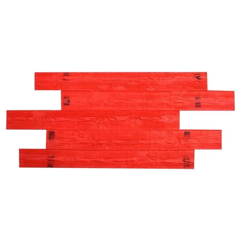 Wood Grain Series Colored Stamped Concrete Pavement Molds Cement Road Imprint Stamped Flooring Pressed Pattern
