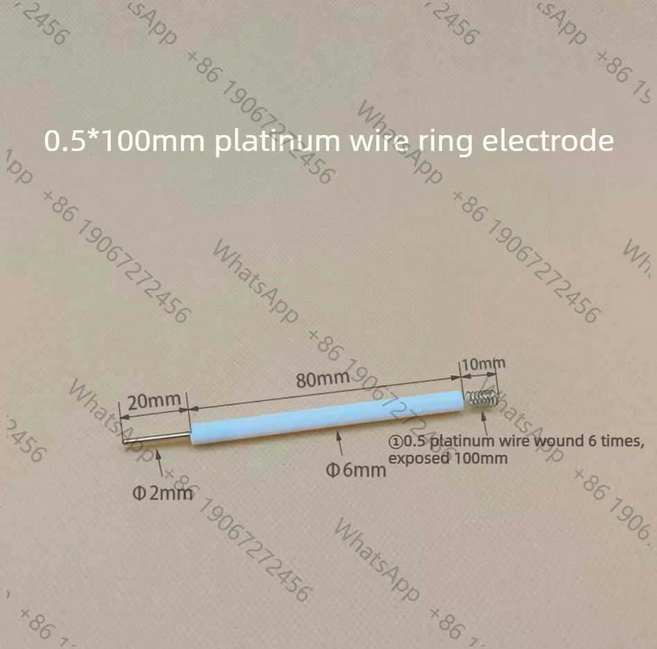 Pt505 spring platinum wire electrode (0.5 * 100mm/150mm/200mm)