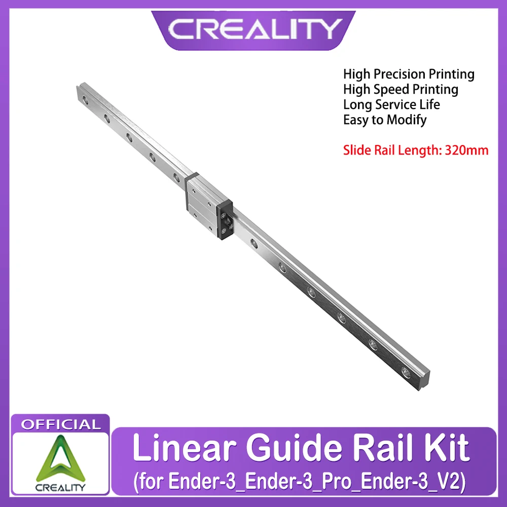 Linear Guide Rail Kit 320mm High Precision Printing High Speed Printing for Ender-3 Ender-3 Pro Ender-3 V2 3D Printer
