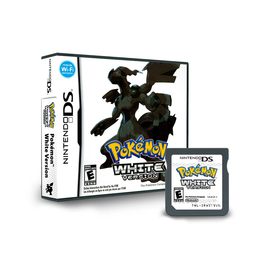 Pokemon Series NDS Game Cartridges Video Game Console Card Single Card Black Boxed Pokémon US Version English Game