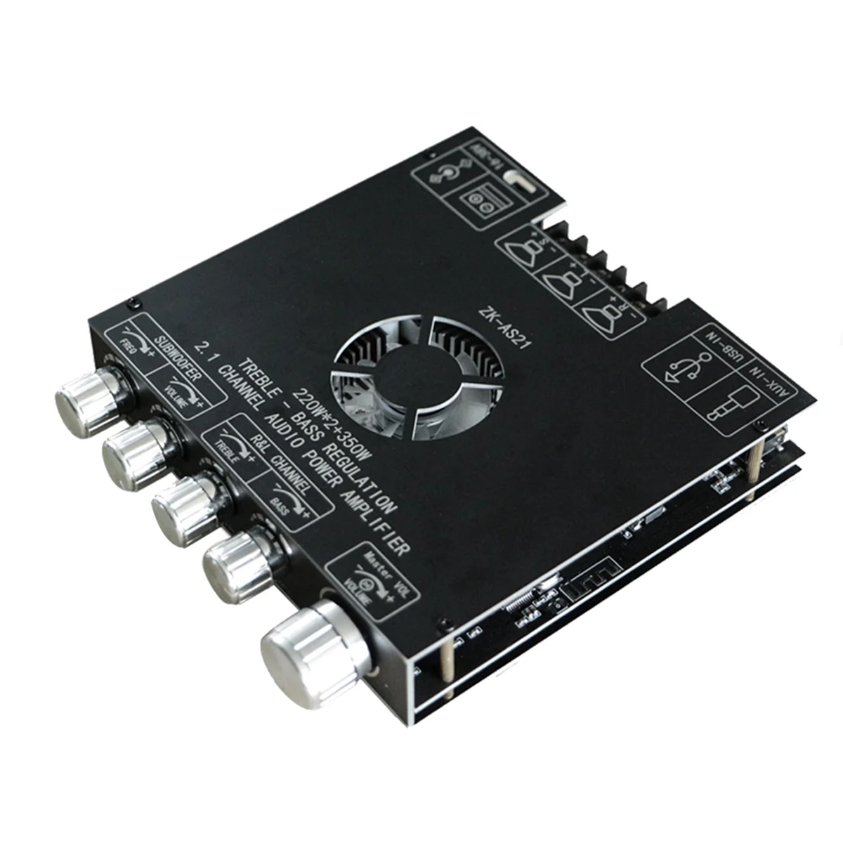 ABFKL TPA3255 Bluetooth Digital Amplifier Board ZK-AS21 2.1 Channel Portable Practical Multifunctional Amplifier Board