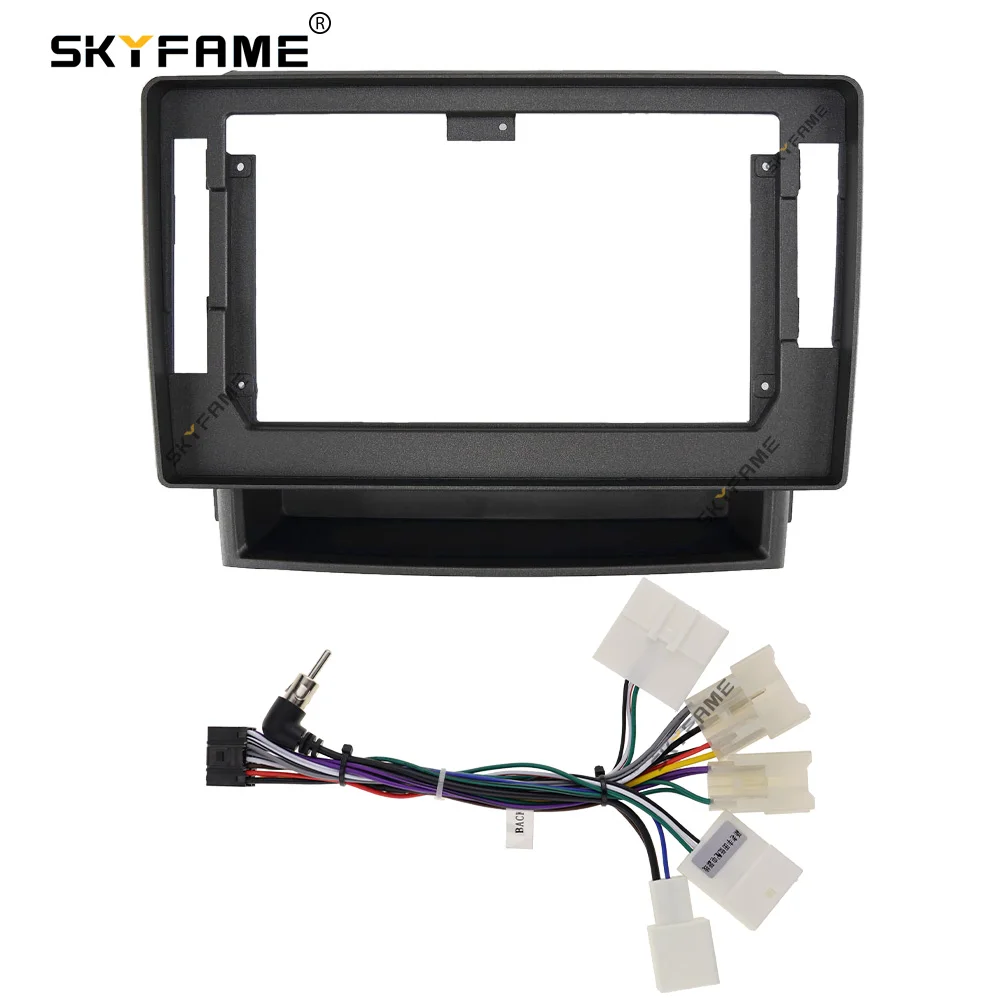 SKYFAME Car Frame Fascia Adapter Android Radio Dash Fitting Panel Kit For Toyota Alphard Vellfire