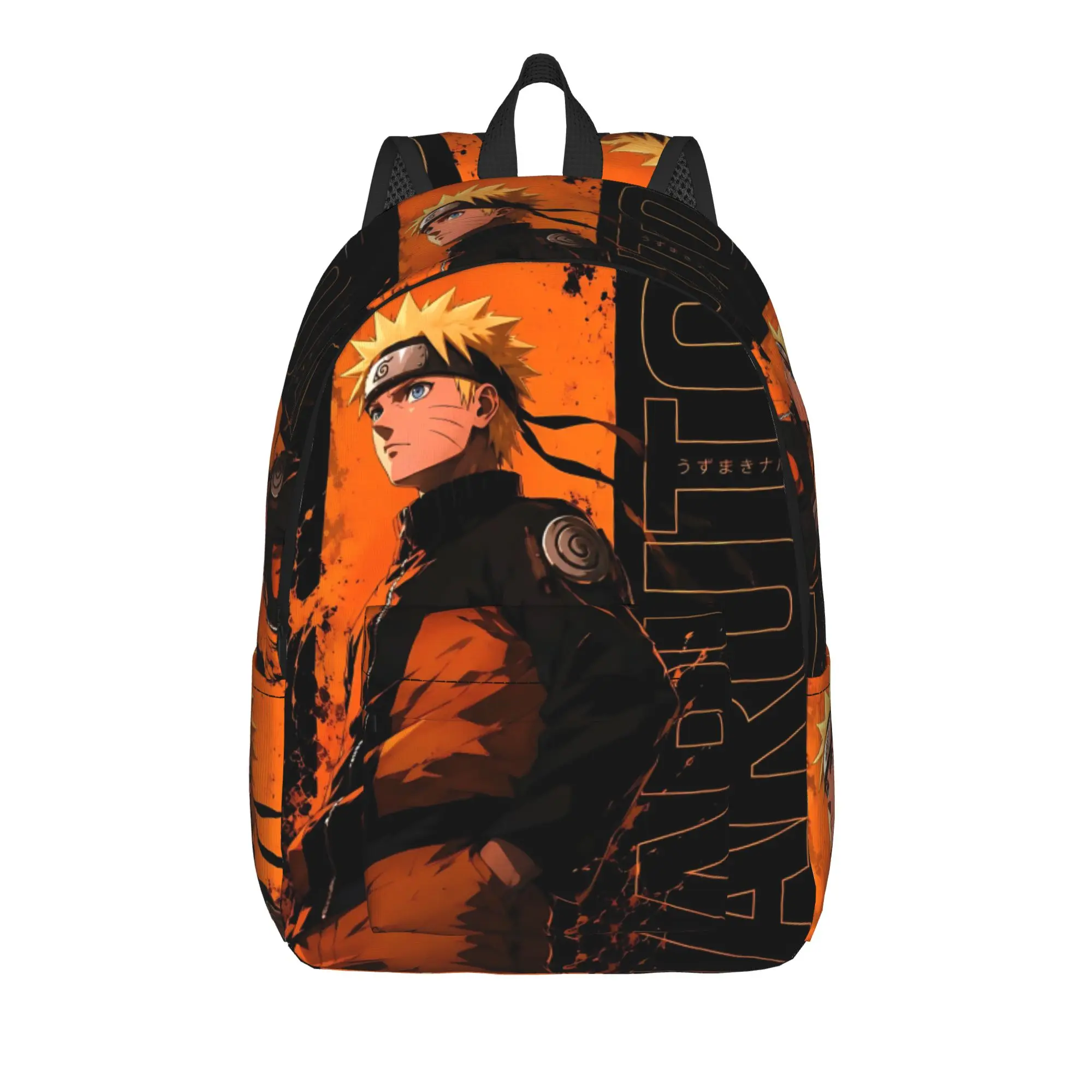 Fashion Naruto Anime Theme Backpack  Mochilas Casual Outdoor Zipper Closure Rucksack