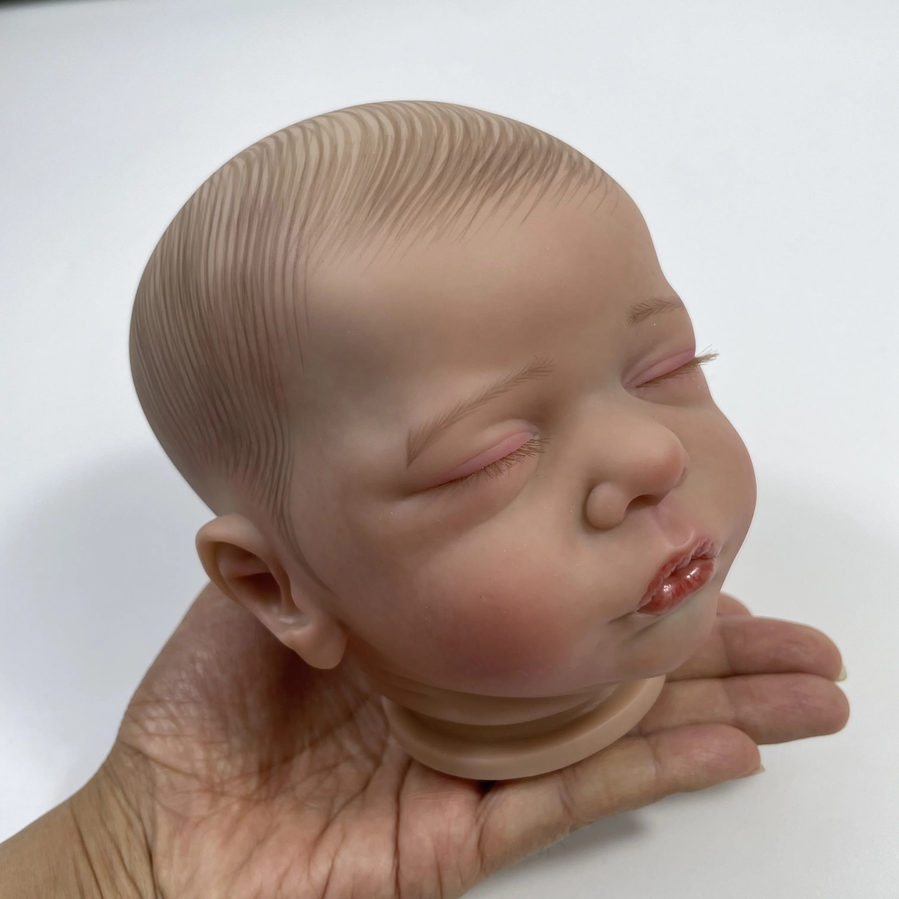 19 Inch Kit Reborn Romy 3D Painted Skin Doll With Rooted Eyelashes and Cloth Body Unassembled Reborn Baby Doll Parts Molds