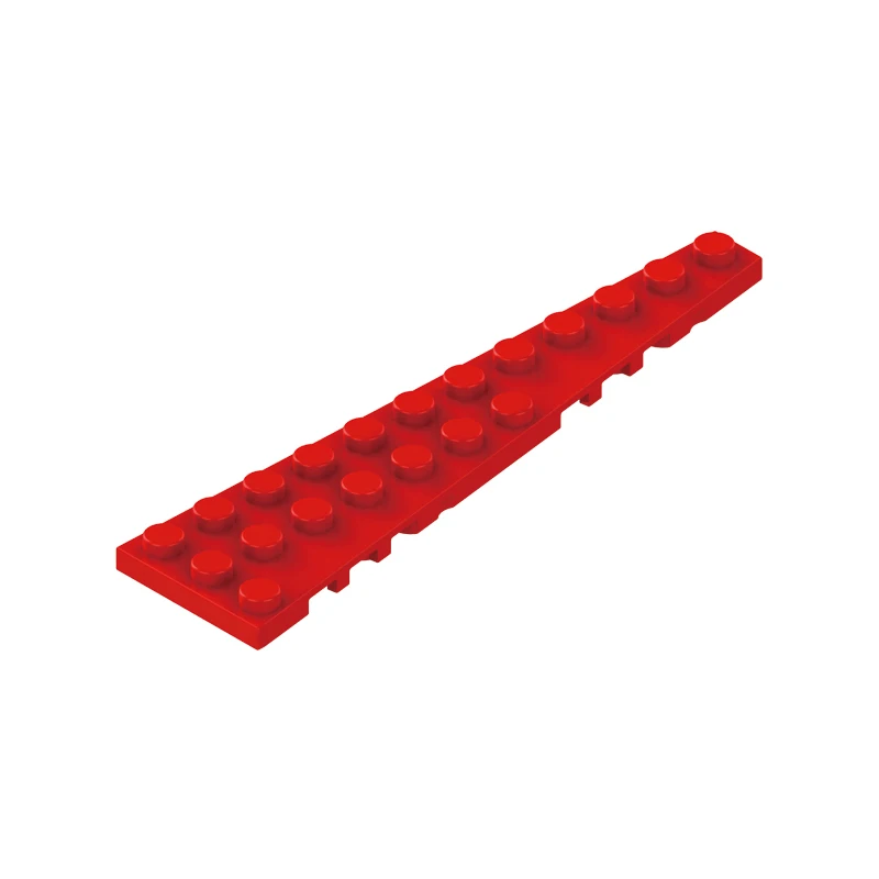 

A52 3x12 Dots Wedge Plate 100g MOC Parts Mini Building Blocks Bricks Compatible 47398 Kid's Toys