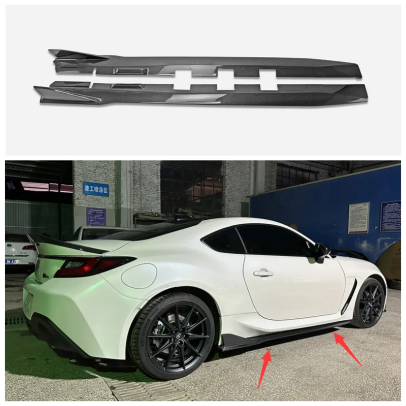 

For Toyota GR86 ZN8 2022 2023+Rear Carbon Fiber Car Bumper Side Skirt Kit Lip Spoiler Protective Cover