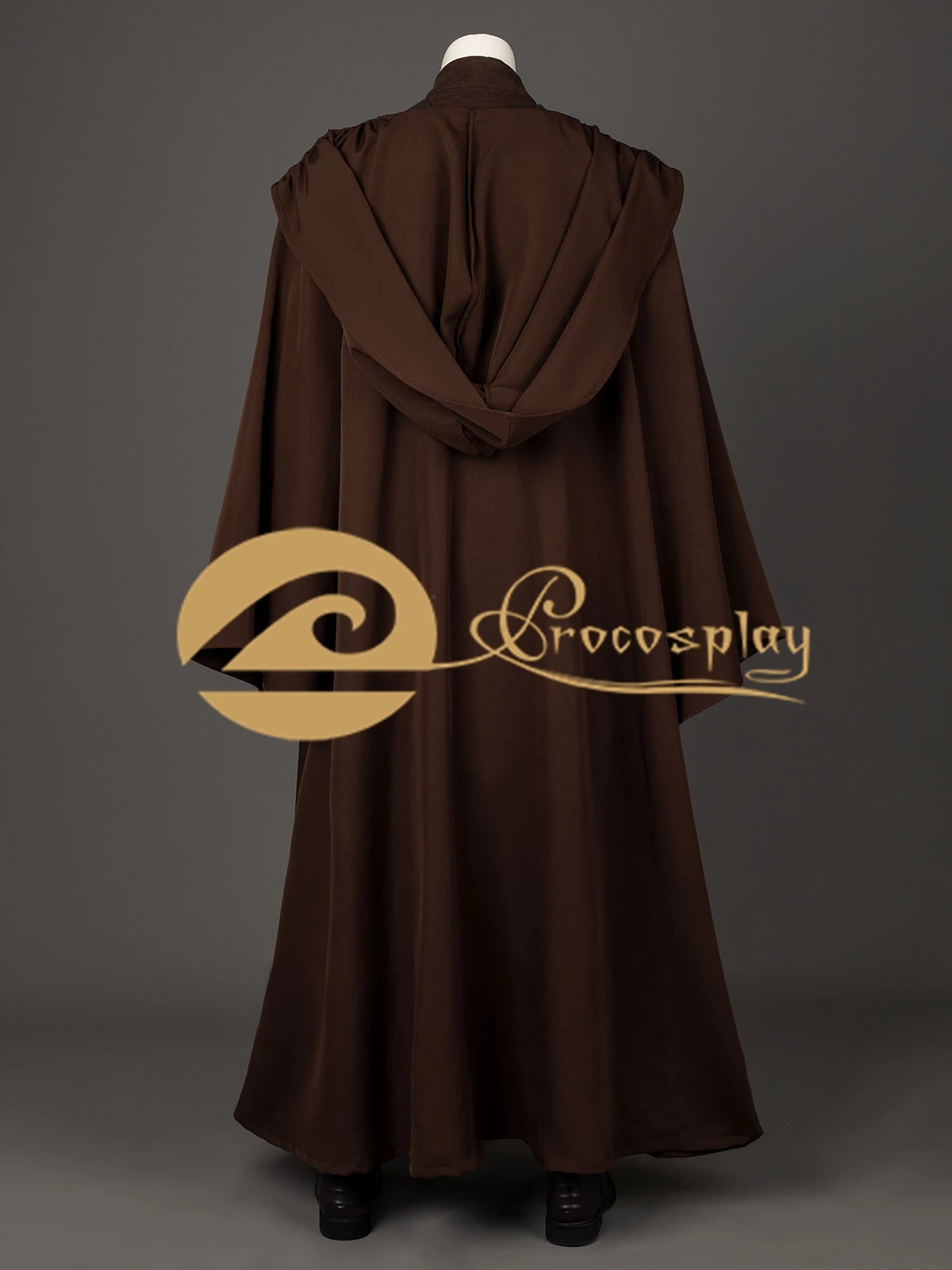 

Anakin Cosplay Skywalker Brown Cloak Men Hooded Cape for Role Play