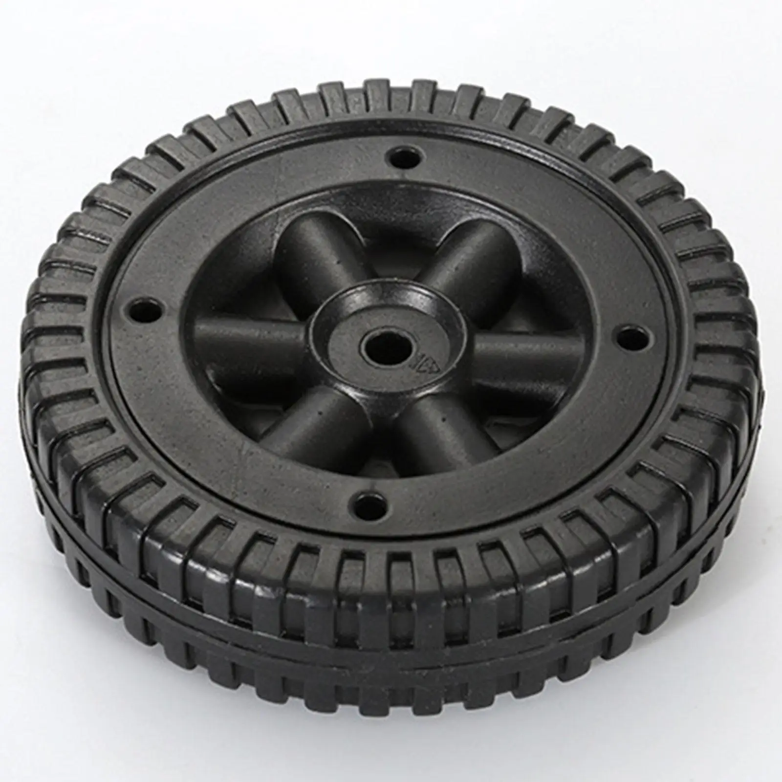 2 x Grill Wheels Lightweight Plastic Wheels Black 6 inch Hand Truck Tires Caster Wheel for Most Grills BBQ Grills Accessory