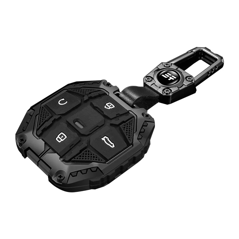 Etui na kluczyk ze stopu cynku do Jetour Traveller T1 2025+ Freedom T2 Freer, pokrowiec na pilot, brelok, akcesoria samochodowe — 2