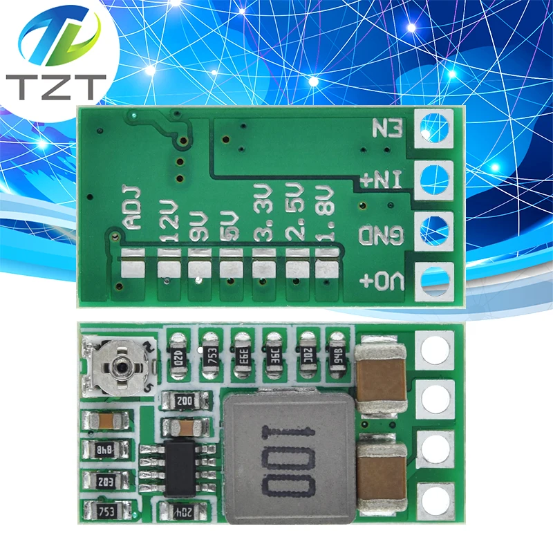 Mini DC-DC 12-24V To 5V 3A Step Down Power Supply Module Voltage Buck Converter Adjustable 97.5% 1.8V 2.5V 3.3V 5V 9V 12V