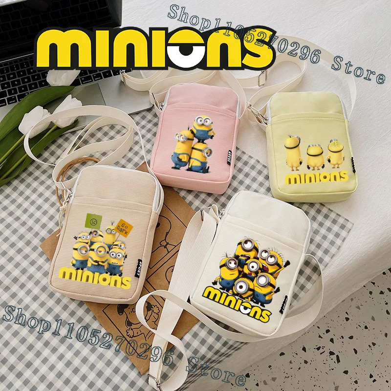 

Cartoon Minionses Crossbody Bag Anime Character Mini Portable Shoulder Bag All-match New Outdoor Fashion Birthday Party Gifts