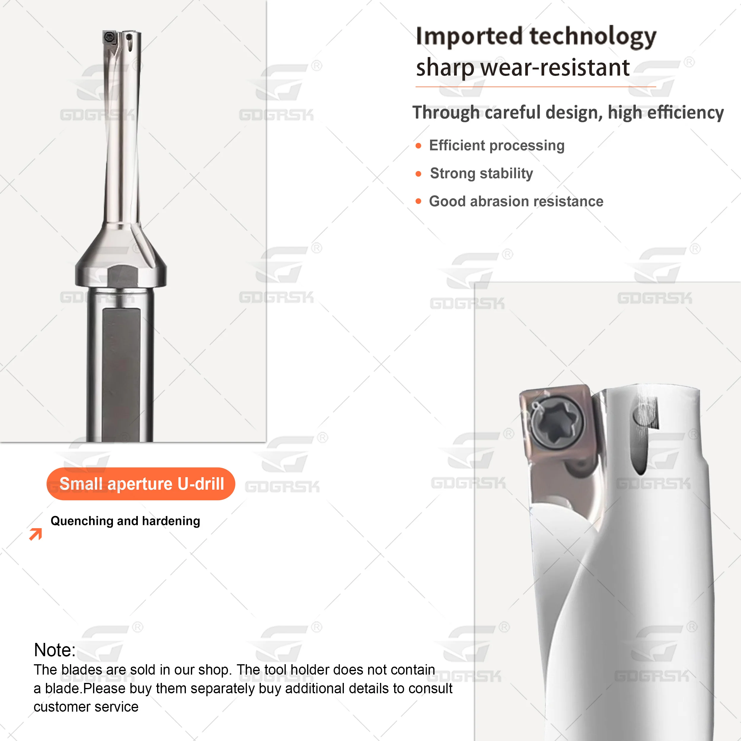 SO فتحة صغيرة U-الحفر C20-2D8-SO03 U-الحفر الحفر العنيف 2D 3D 4D 5D مخرطة باستخدام الحاسب الآلي شقة القاع الحفر السريع SOMT04 شفرة كربيد