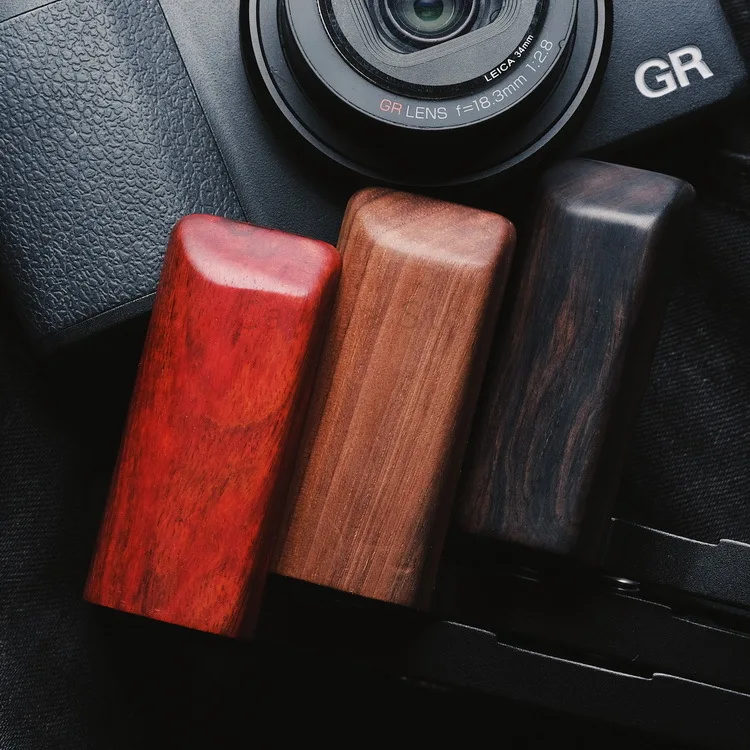 

wooden L Vertical Quick Release Plate QR Camera Holder Bracket Hand Mount Grip For ricoh GR2 GRii gr 2 Arca-Swiss RRS