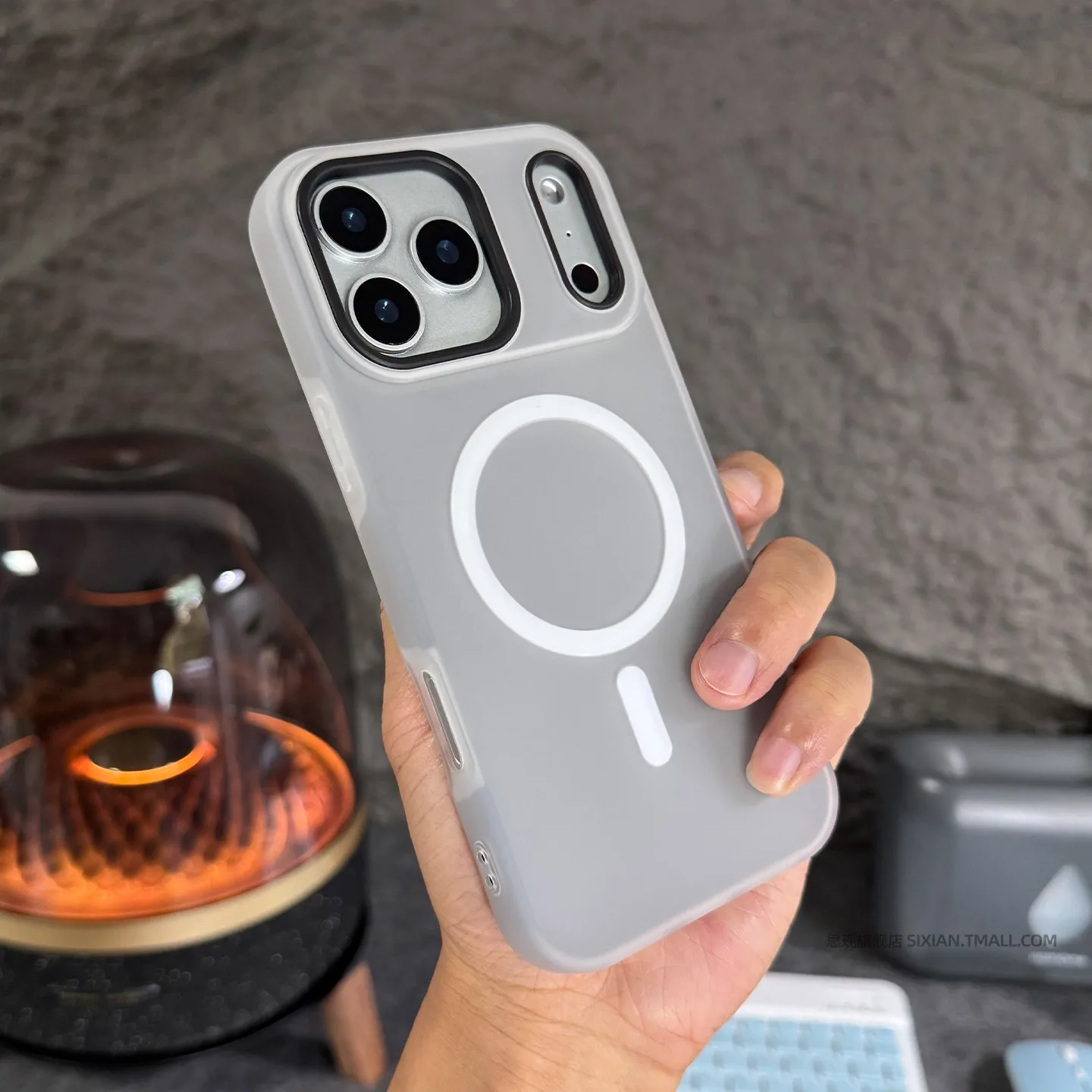 

For iPhone 17 Pro Max Air Case Solid Color Matte Magnetic Skin Friendly Phone Cover For iPhone 17 Pro Shell Shockproof Bumper