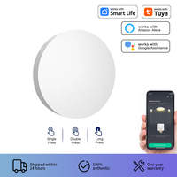 Tuya ZigBee Smart Button Scene Switch Wireless Remote One Key Controller Multi-scene Linkage Switch Google Alexa Voice Assistant
