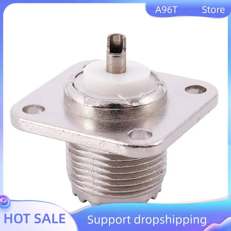 

A96T 4X UHF Женский SO239 Фланец для крепления на шасси панели Монтаж на палубе Чашка для припоя RF Разъем