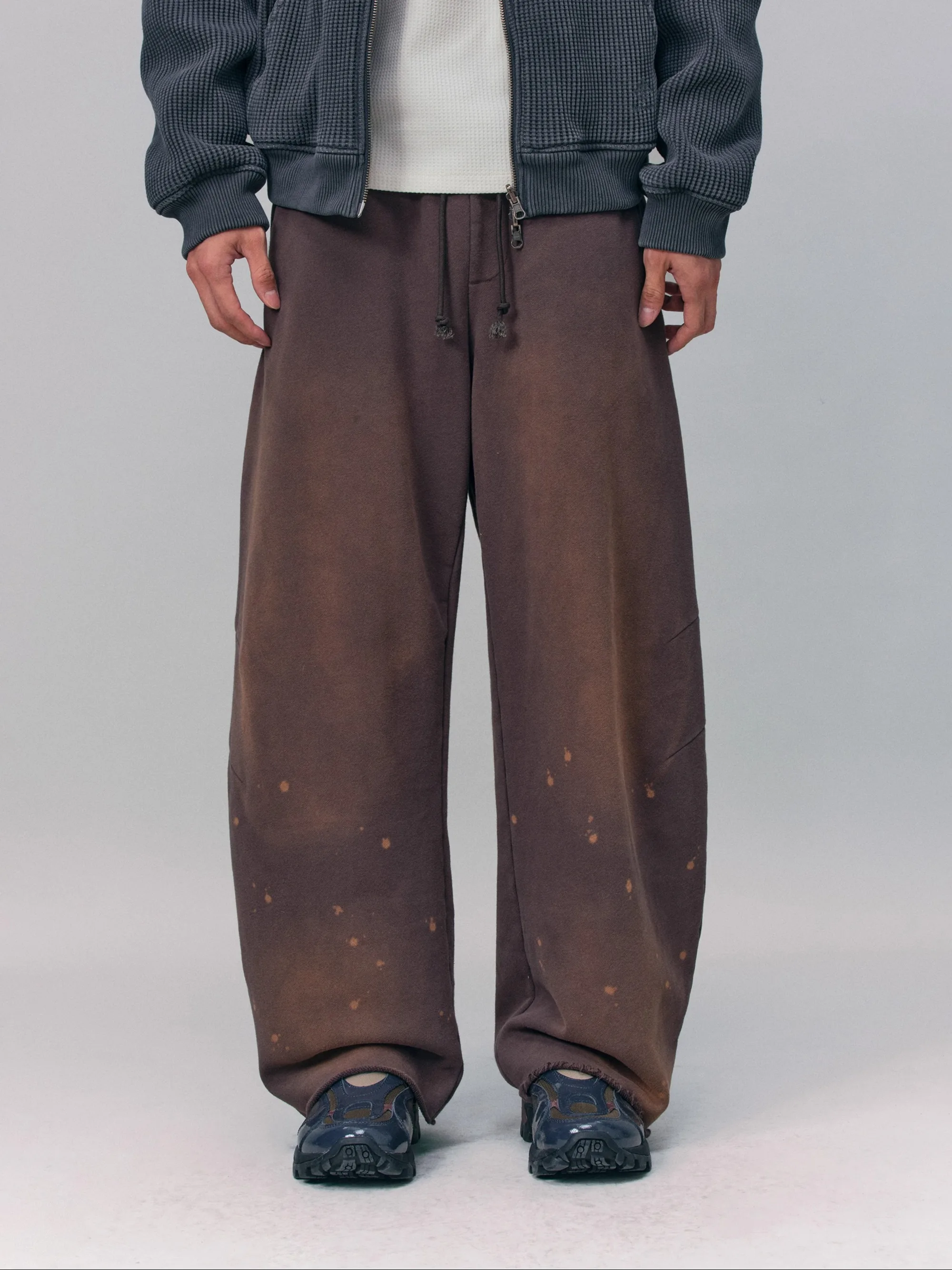 

Retro Waed Fce Outdoor Straight Leg Men's Sweatpants Loose Fit Cotton Youth Casual Trousers Autumn Winter Faion