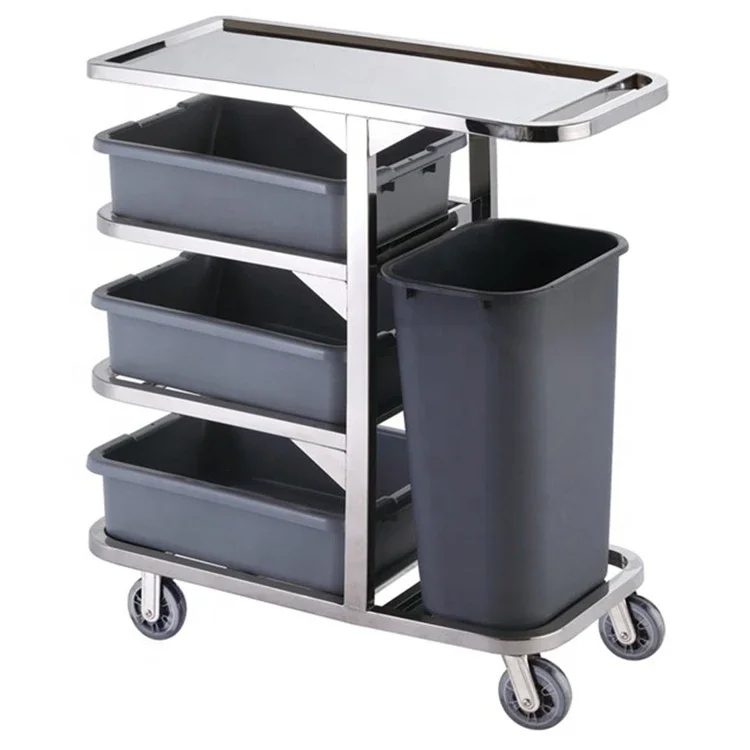 

High Quality Cleaning Hand Carts & Trolleys for Food in Hotel and Restaurant