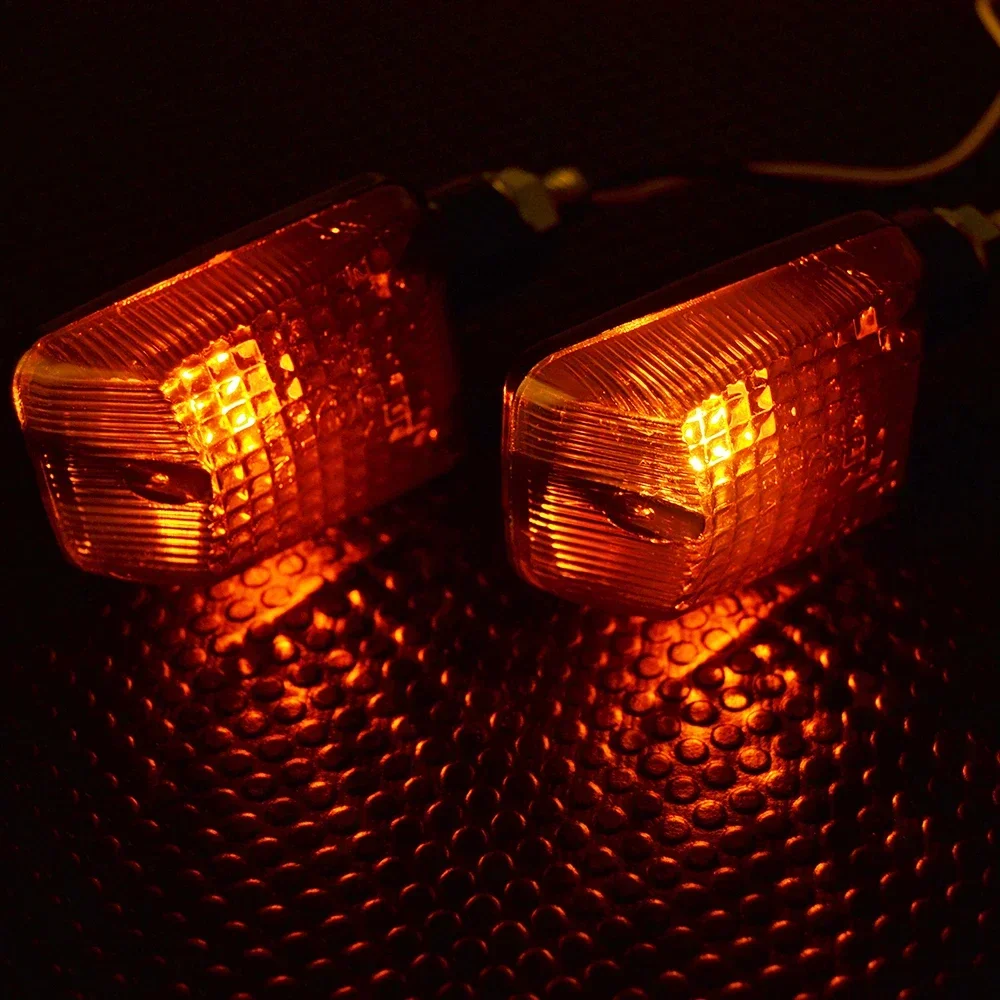 2 Pcs Motorcycle Indicator 12V Light Blinker Lamp Amber Turn Signal For most Honda, For Yamaha, For Suzuki For Kawasaki