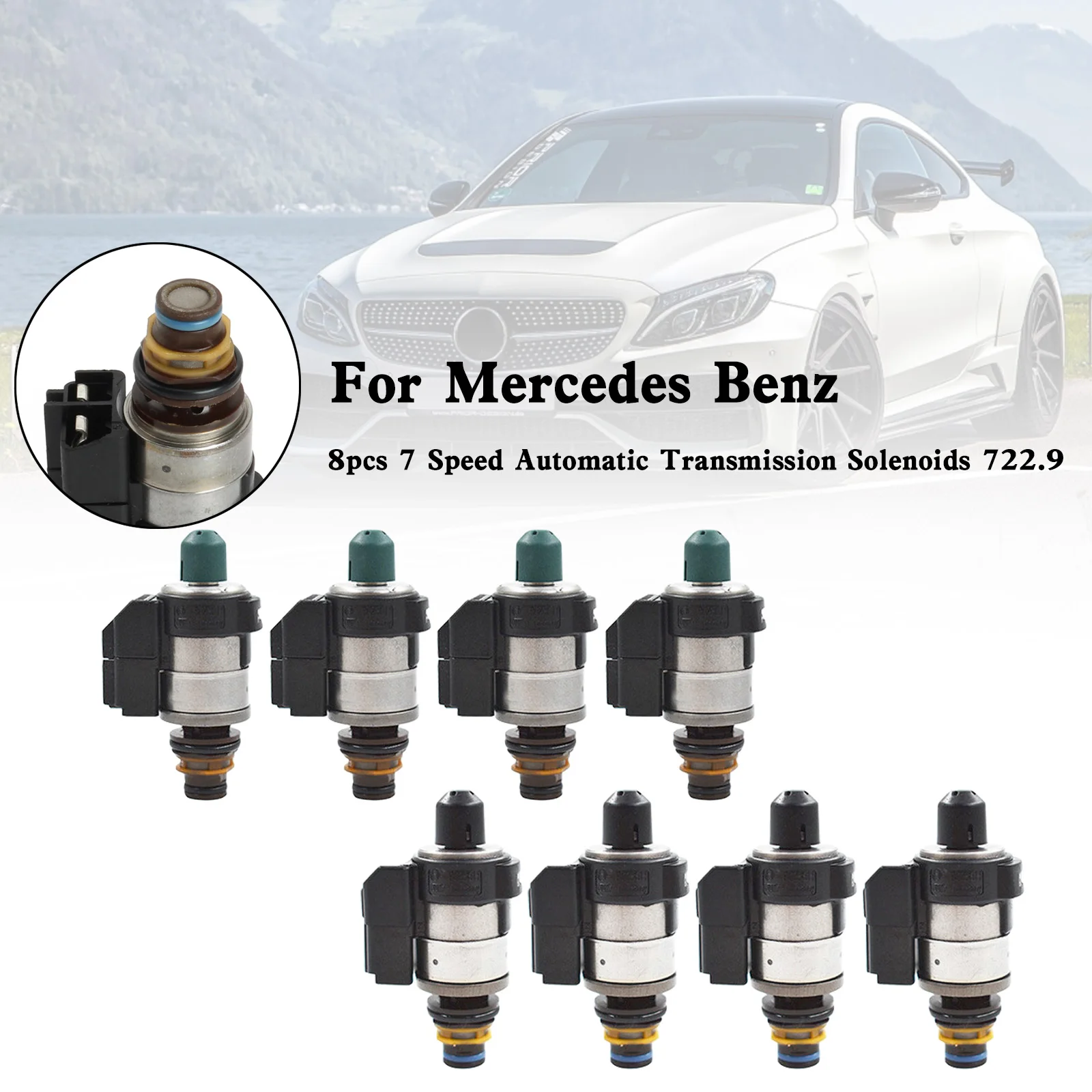 Image of Artudatech 8 Stück 7-Gang-Automatikgetriebe-Magnetventile 722.9 für Mercedes Benz