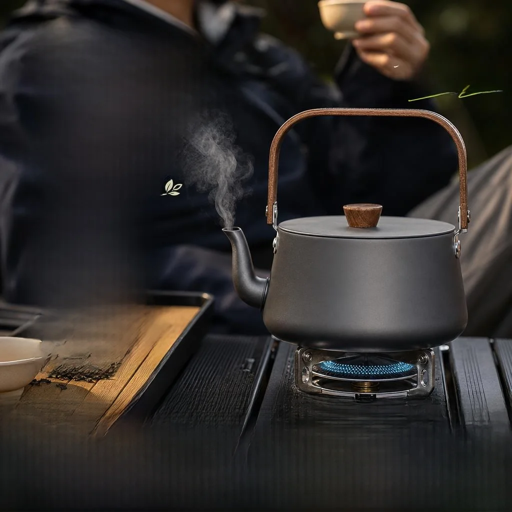 

Portable Outdoor Camping Coffee Pot -Free Tea Brewing Portable Stove for Picnic Backyard BBQ Traveling Adventure