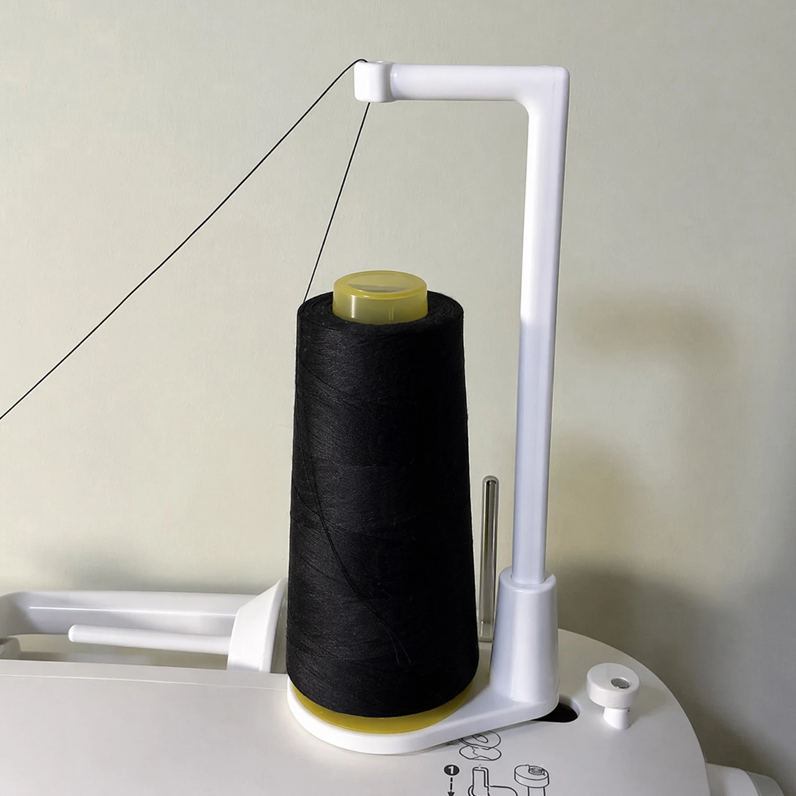 Support de bobine de fil pour machine à coudre, grande capacité, universel, pour usage domestique, avec base stable, support de rangement pour bobines