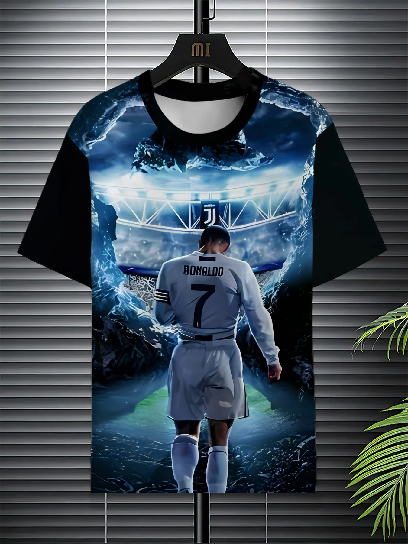 Set kaus sepak bola modis pria baru musim panas 2025 pakaian olahraga kasual dan modis bermotif 3D