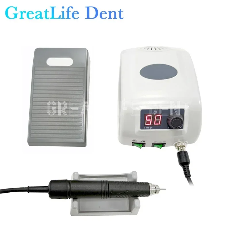 Great life dent 120w rpm bürstenloses mikro motor handstück prime zahnmedizin nagel pediküre bohrer schmuck polier maschine