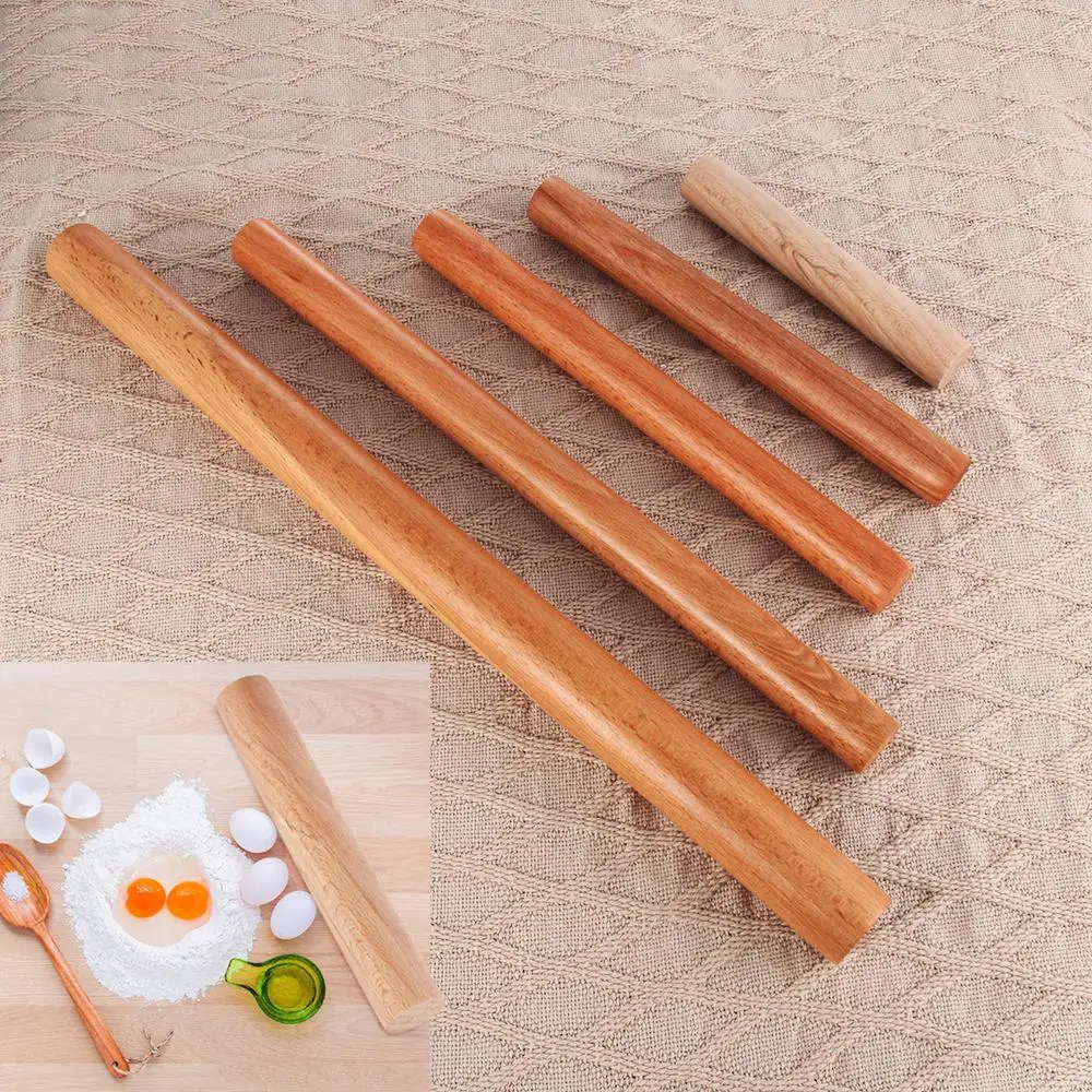 Wooden Rolling Pin Fondant Cake Decoration Dough Roller Cooking Pastry Baking Tool Kitchen Accessories