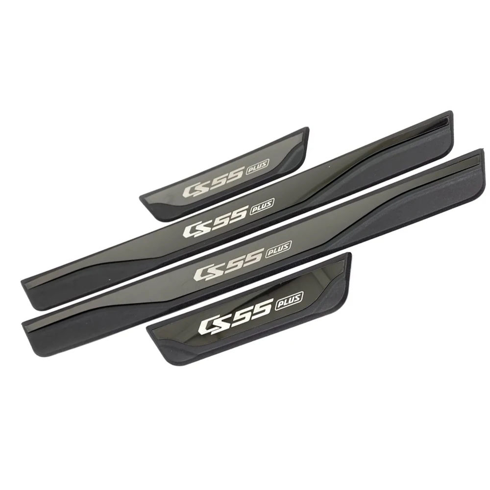 Car Accessories For Changan CS55 Plus 2021-2024 Door Sill Strip Protection Trim Auto Scuff Plate Pedal Styling Stickers