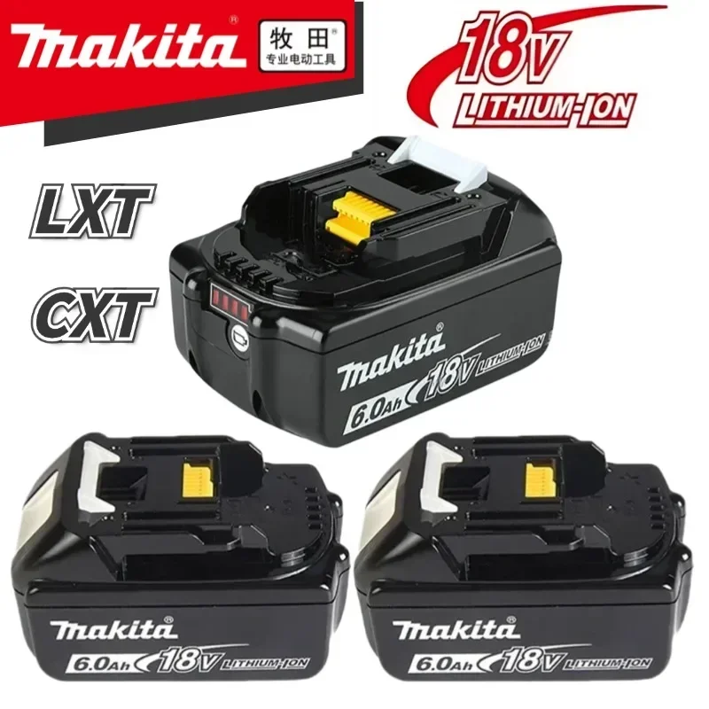 

18V 6.0Ah Makita Powerful Replacement Battery BL1860 BL1850B BL1830 BL1815 LXT-400 Series with LED Replacement Battery