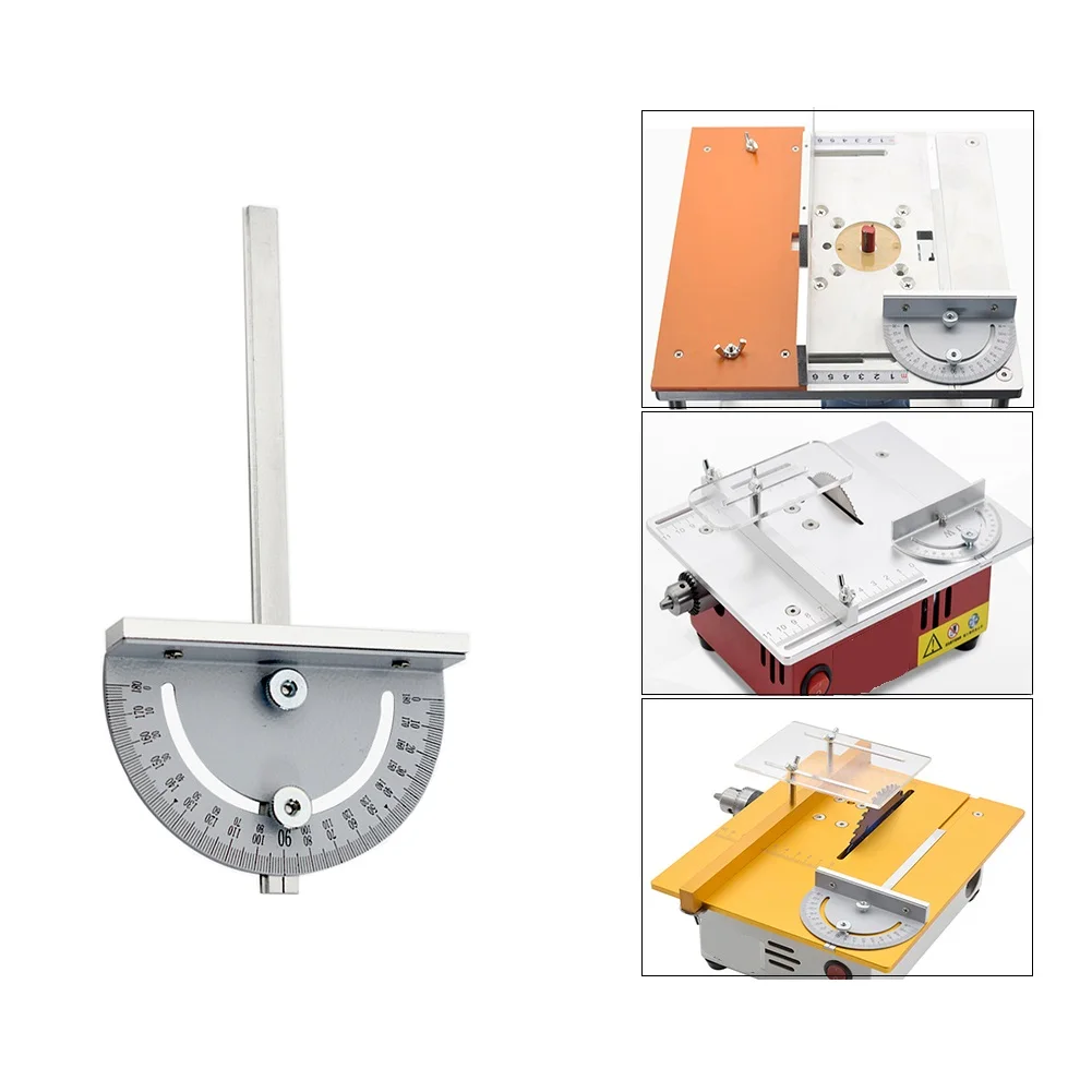 Mini Table Saw Circular Router Miter Gauge DIY Woodworking Machines Angle Push Ruler Surveying And Mapping Tools