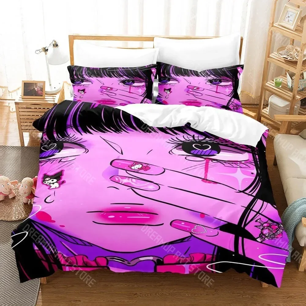 Exquisite 3D Print Perfect Blue Bedding Set Single Twin Full Queen King Size Bed Set Aldult Kid Bedroom Duvetcover Sets 3D Anim