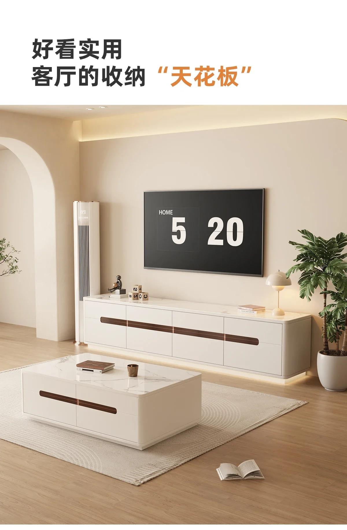 Swhite Wood Tv Stand Universal Modern DrawersHome Storage Tv Stand Living Room Suporte Para Tv Chinese Style