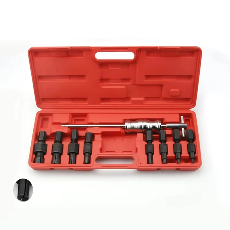 9Pcs Inner Bearing Sliding Hammer Puller Car Bearing Separator Bearing Extractor Puller Set Automotive Machine Tool Kit