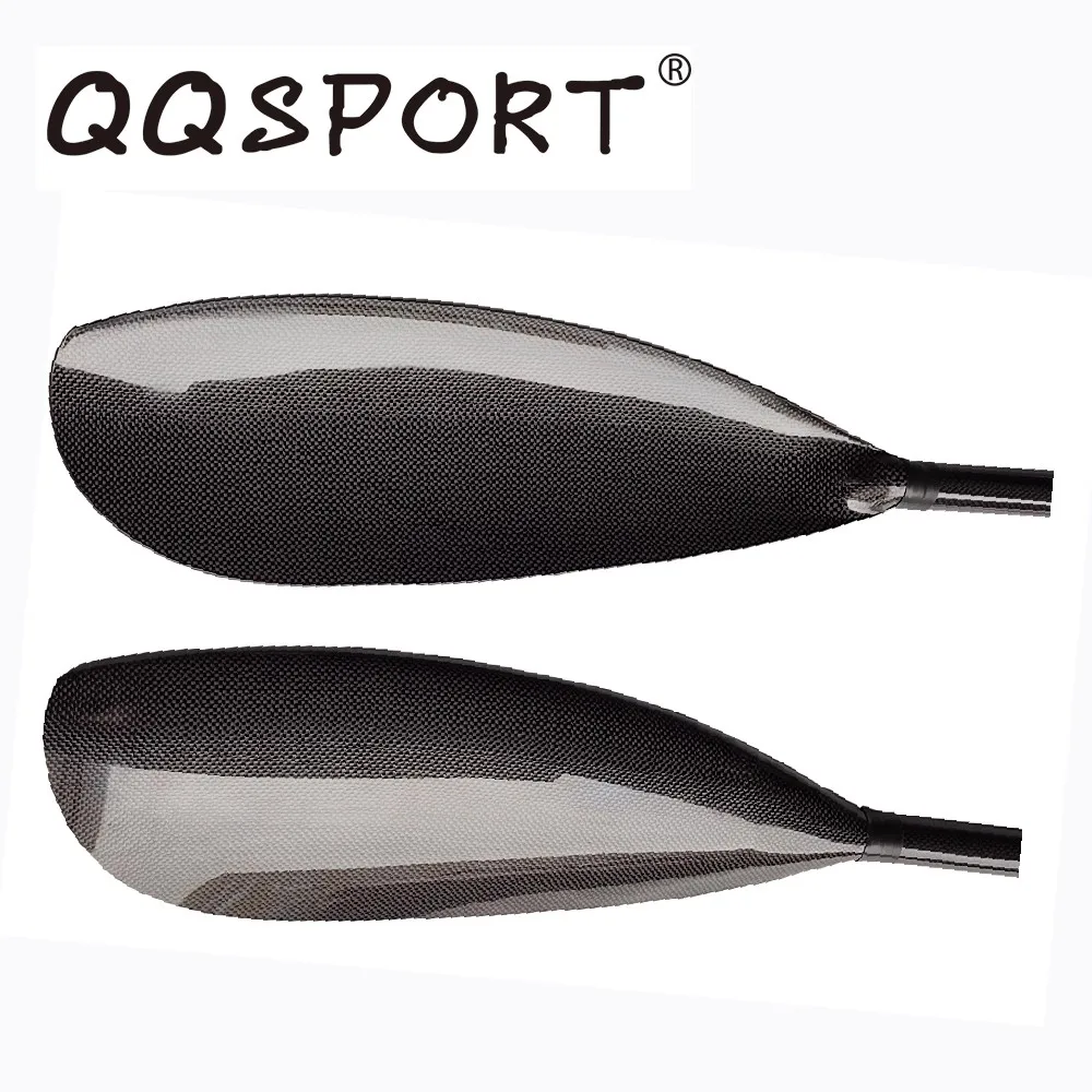 QQSPORT  popular Epic KAYAK paddle,Full Carbon medium spoon KAYAK paddle and Bag Q14